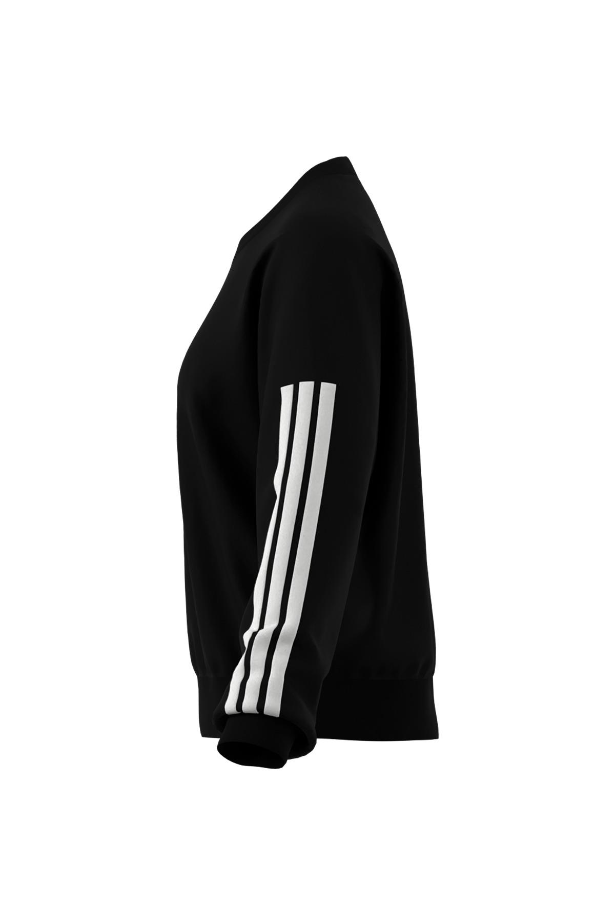 adidas  Kadın  Siyah  Sweatshirt W 3S FT SWT JE0016