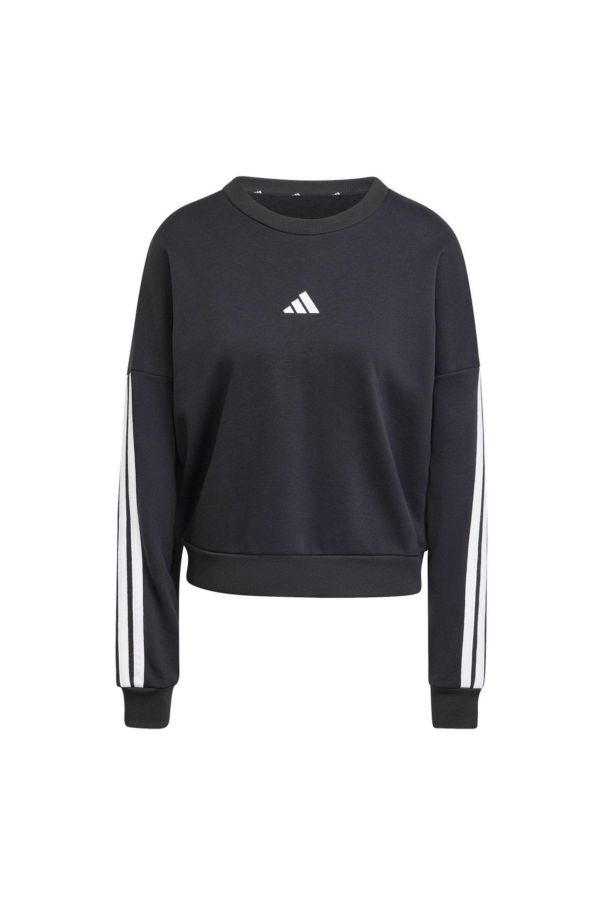 adidas  Kadın  Siyah  Sweatshirt W 3S FT SWT JE0016