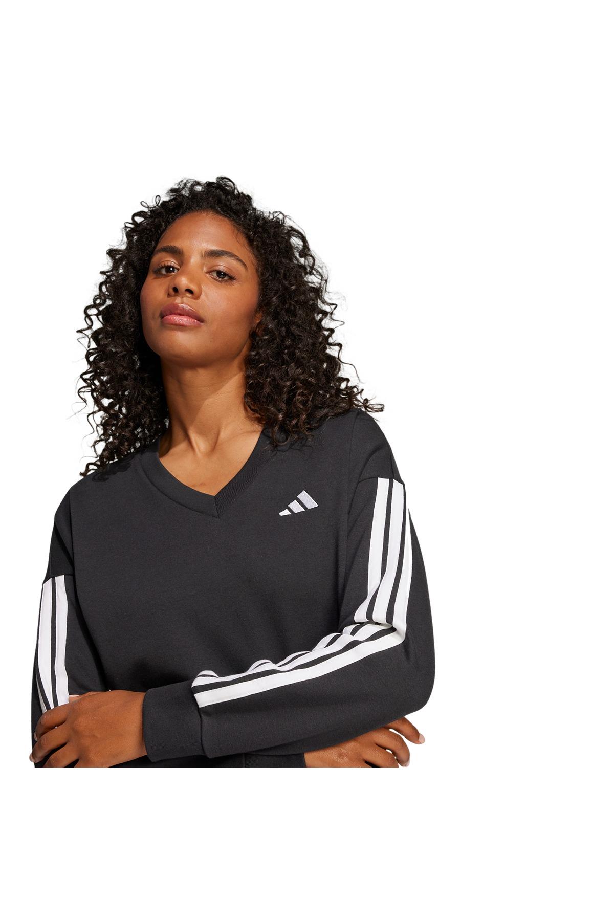 adidas Kadın  Siyah  Sweatshirt W 3S FT VN SWT JE0027