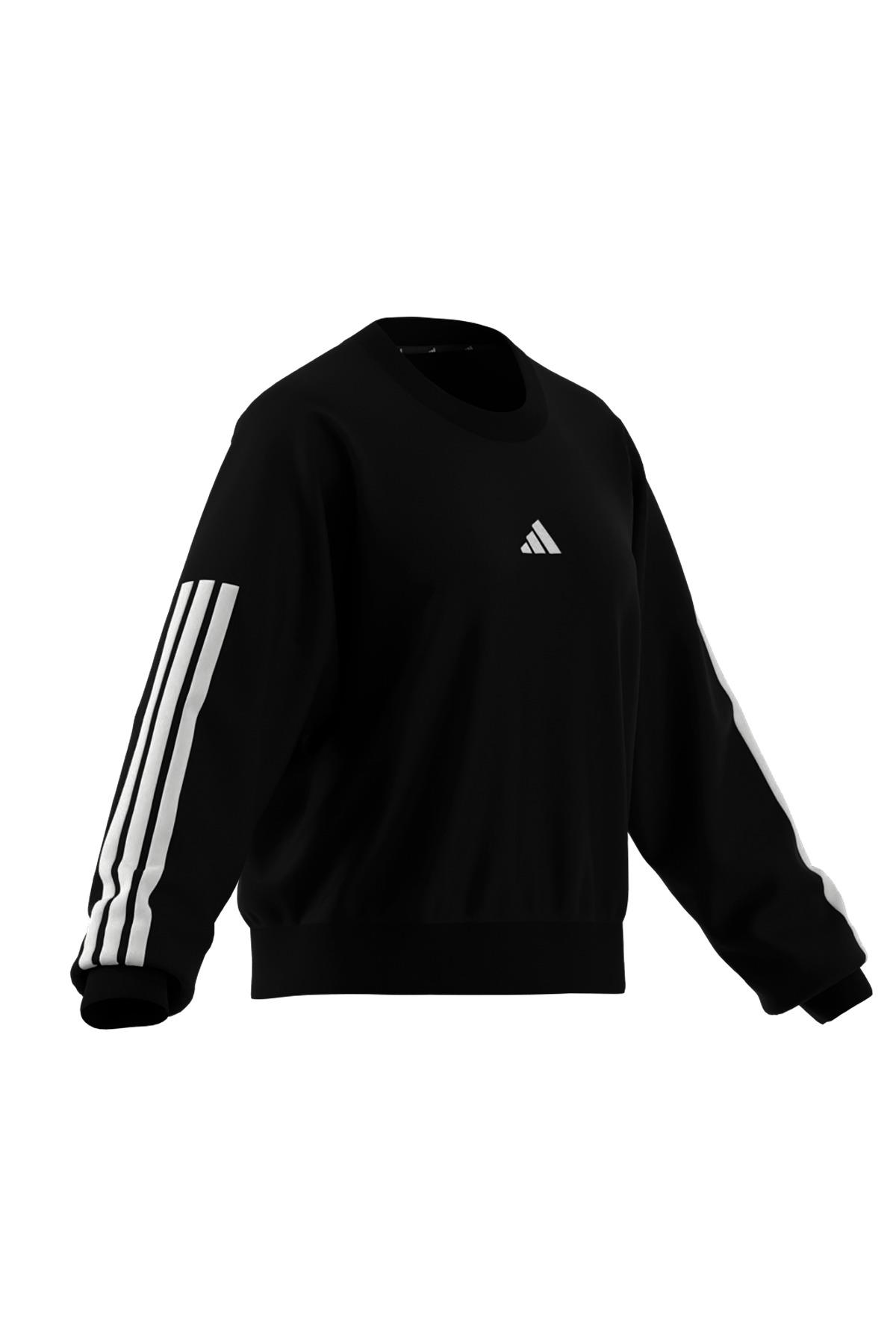 adidas  Kadın  Siyah  Sweatshirt W 3S FT SWT JE0016