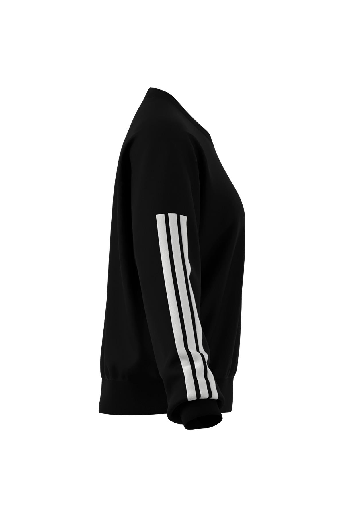adidas  Kadın  Siyah  Sweatshirt W 3S FT SWT JE0016