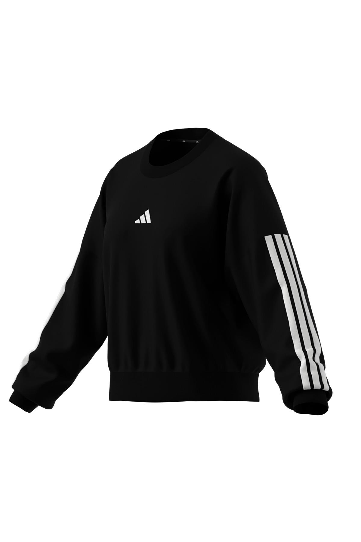 adidas  Kadın  Siyah  Sweatshirt W 3S FT SWT JE0016