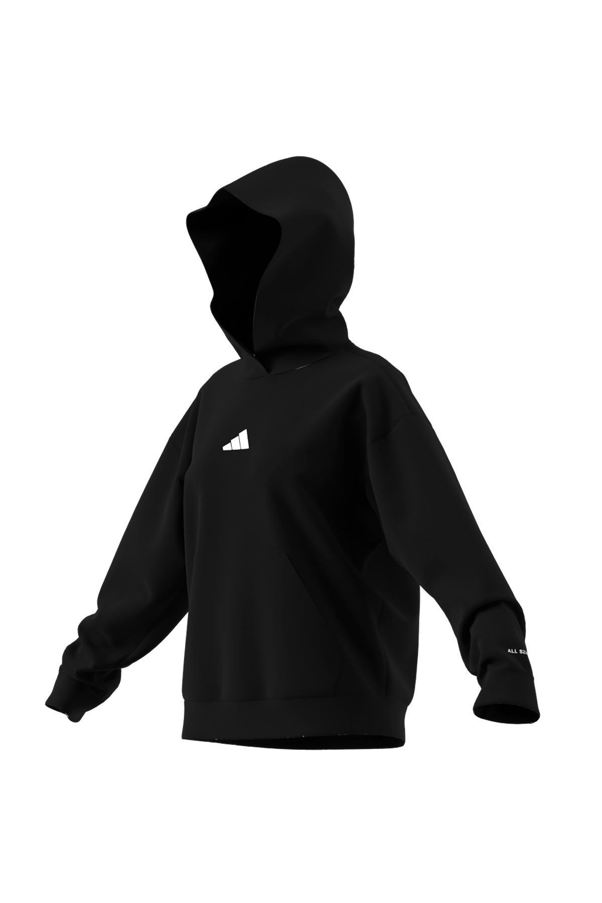 adidas Kadın  Siyah  Sweatshirt W ALL SZN HL HD JX4346