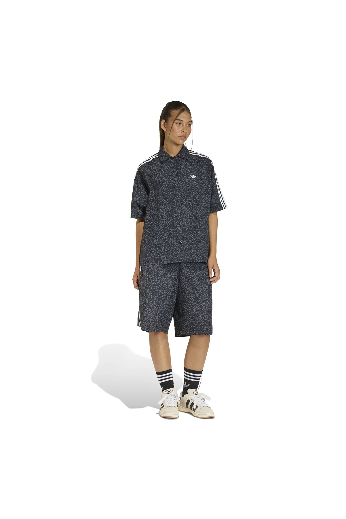 adidas Kadın  Siyah  T-shirt AOP SS SHIRT KD2828