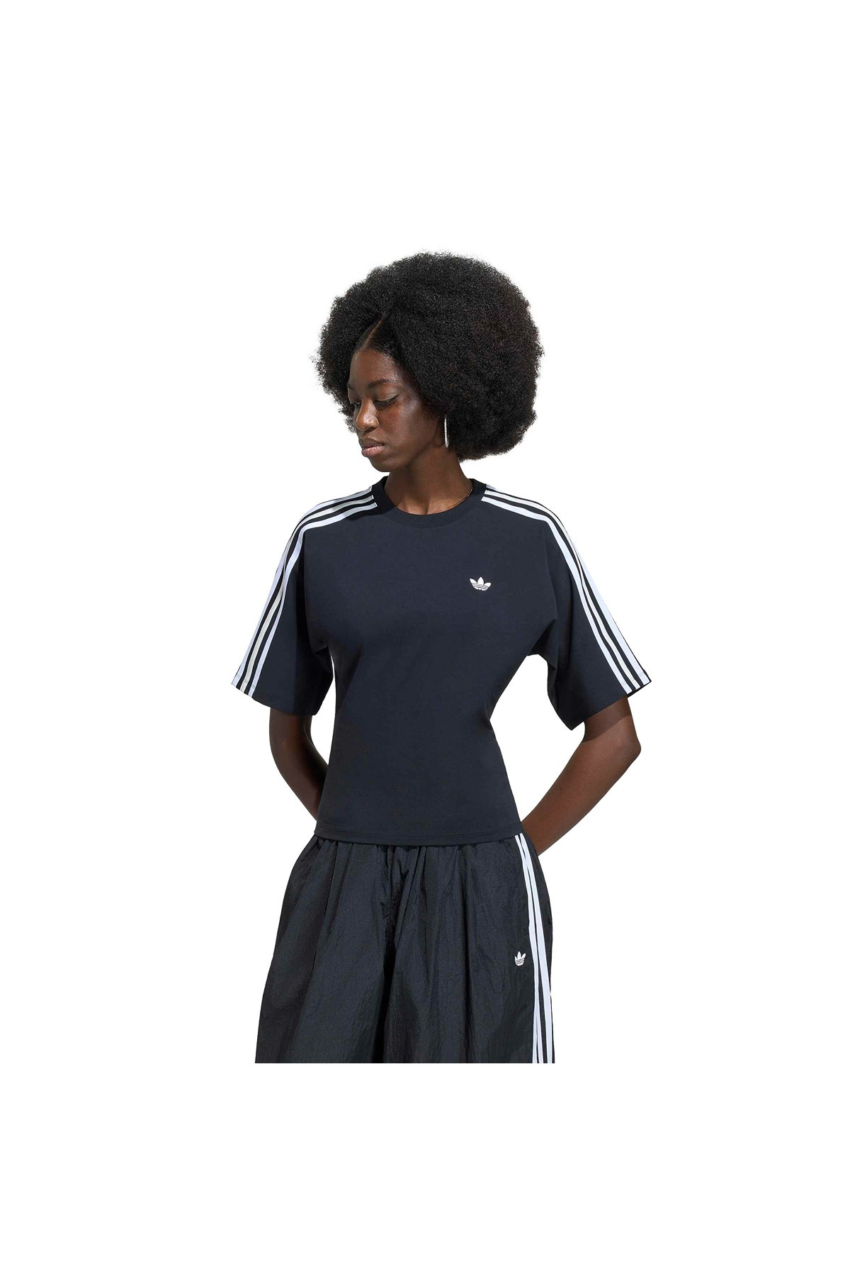 adidas  Kadın Siyah  T-shirt SLIM SS TEE KY5091