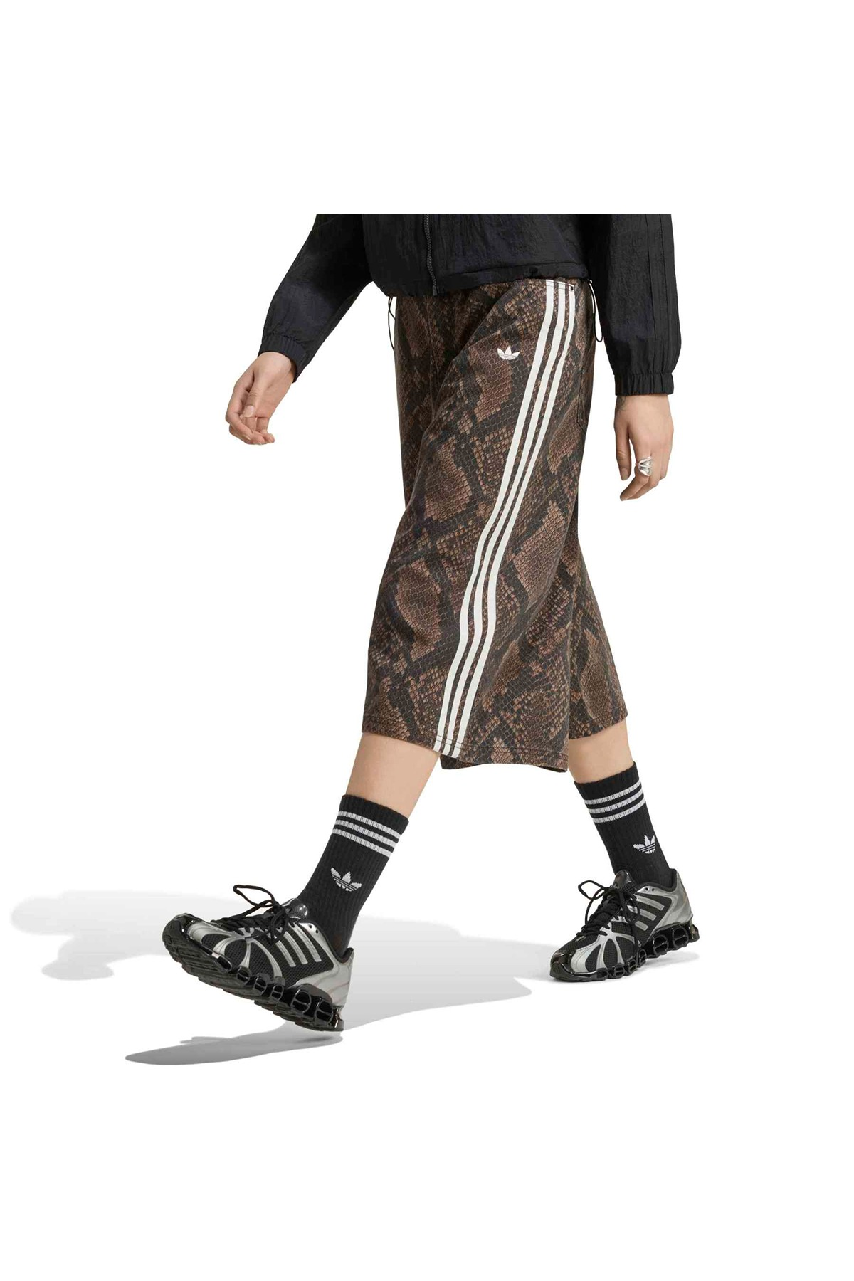 adidas Kadın Şort SNAKE PRINT DENIM BERMUDA SHORTS KX1900