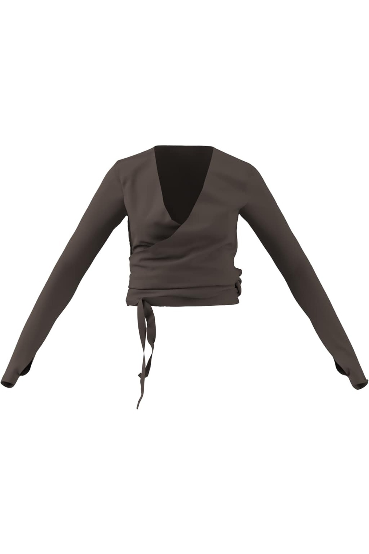adidas Kadın Sweatshirt 3-STRIPES STUDIO SOFT BALLET WRAP TOP KY1960