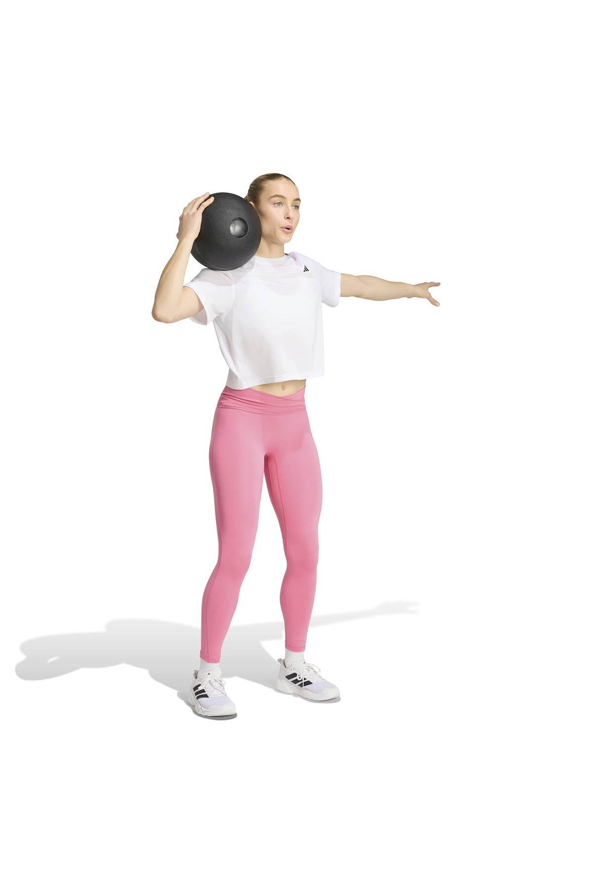 adidas Kadın Tayt 3 Stripes Studio All Me 7/8 X-Over Leggings KX3148