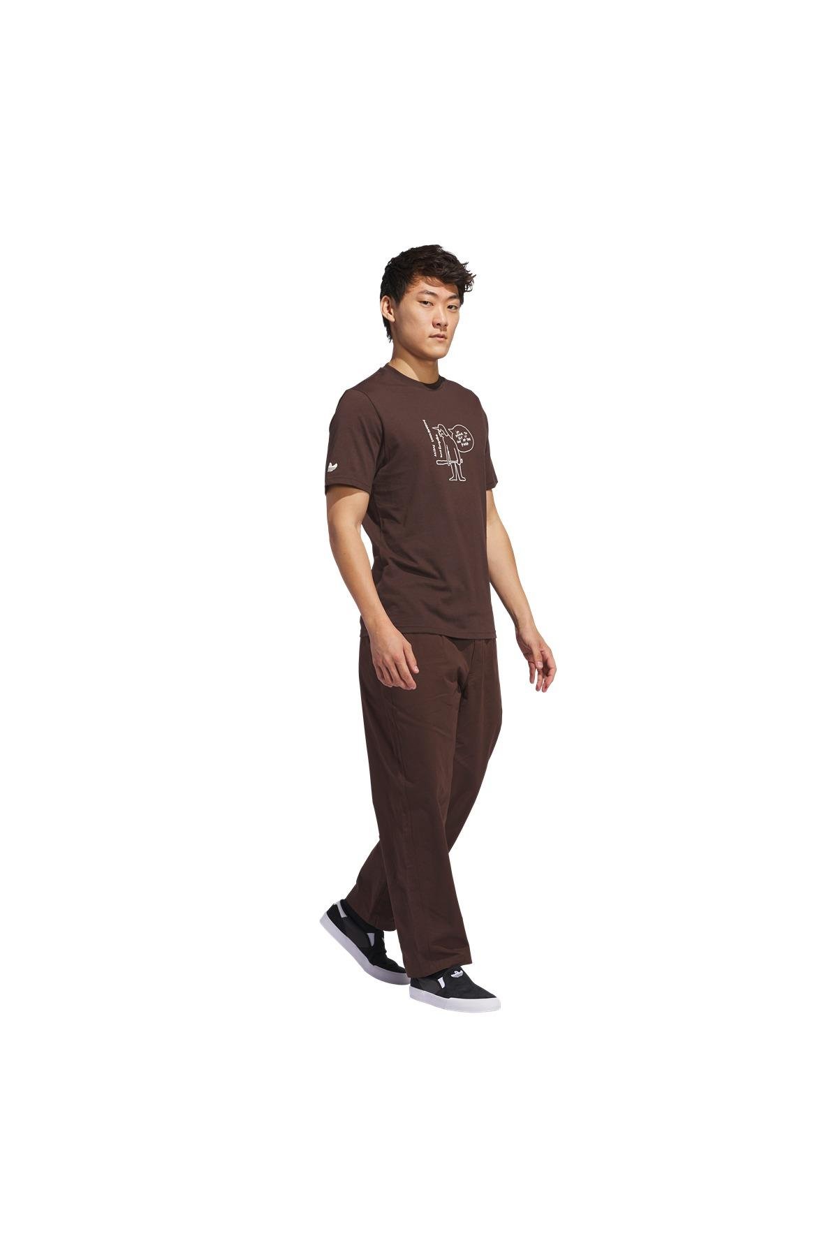 adidas Kahverengi Erkek   T-Shirt SHMOO G TEE 3 JC7651