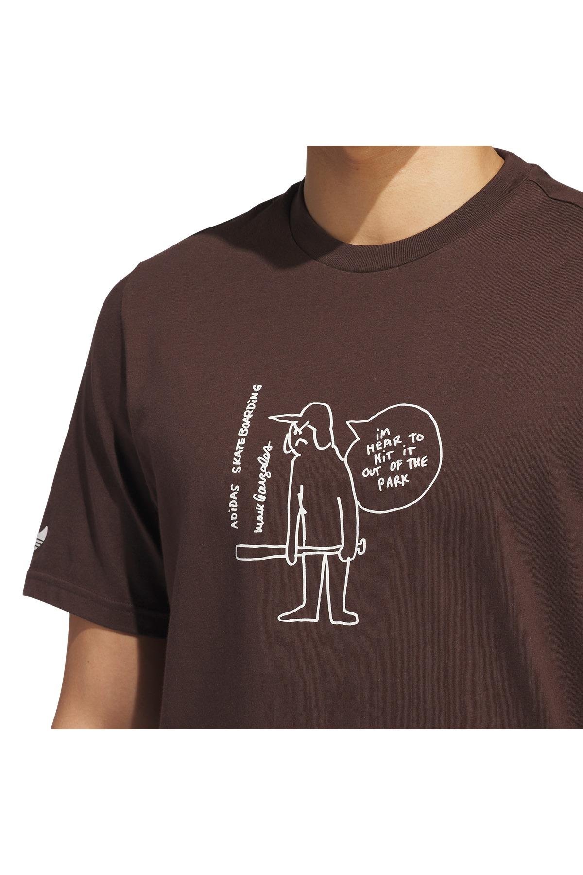 adidas Kahverengi Erkek   T-Shirt SHMOO G TEE 3 JC7651