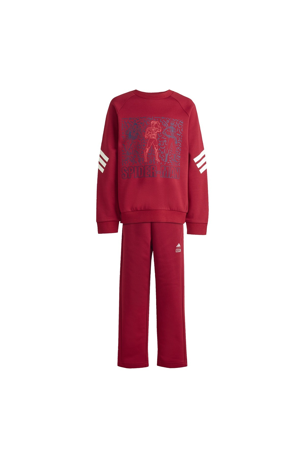 adidas LK MRVL SM JOG Bordo Çocuk   Eşofman JZ7666