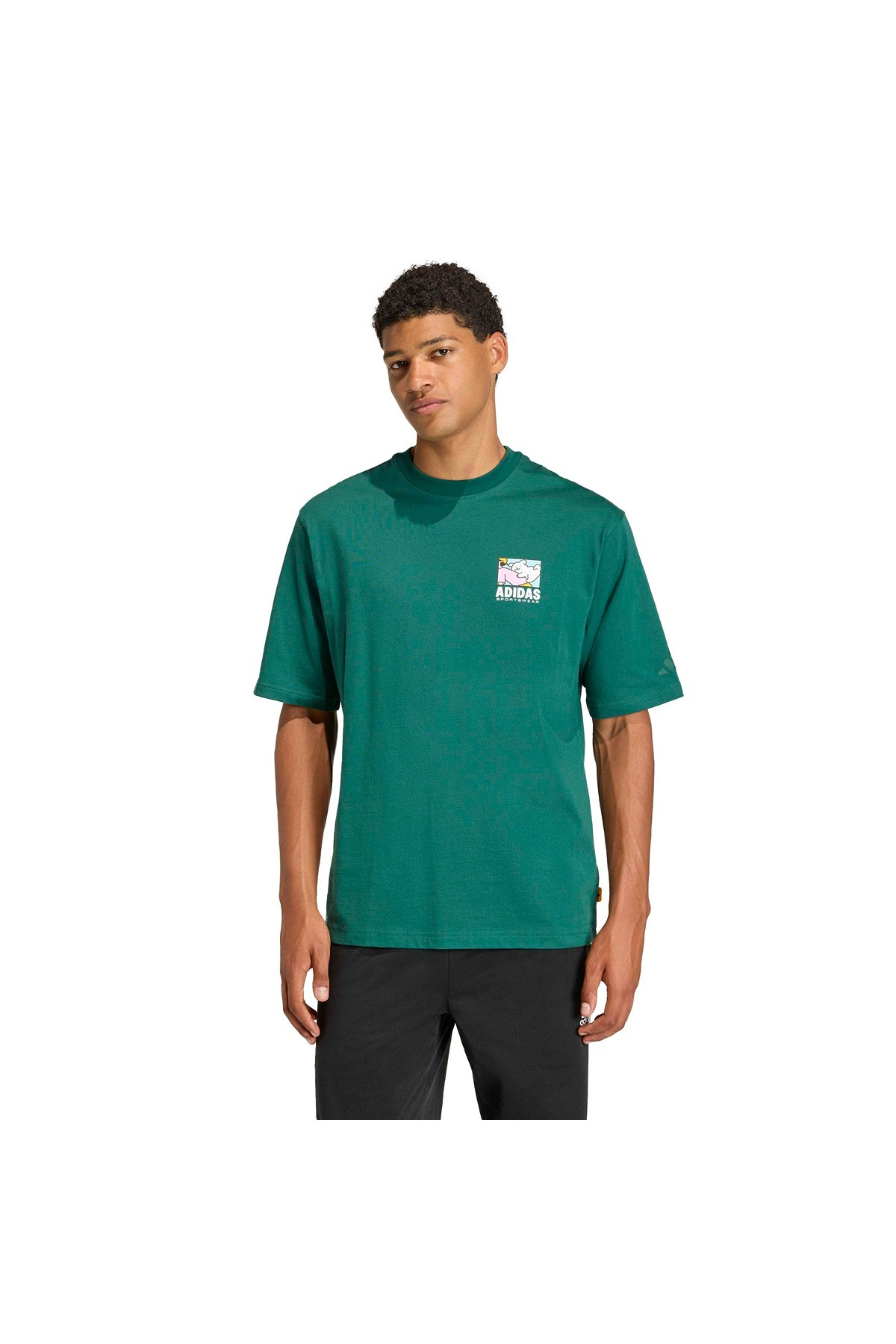 adidas M ANI POP BK  T Erkek  Yeşil  T-shirt KE4339
