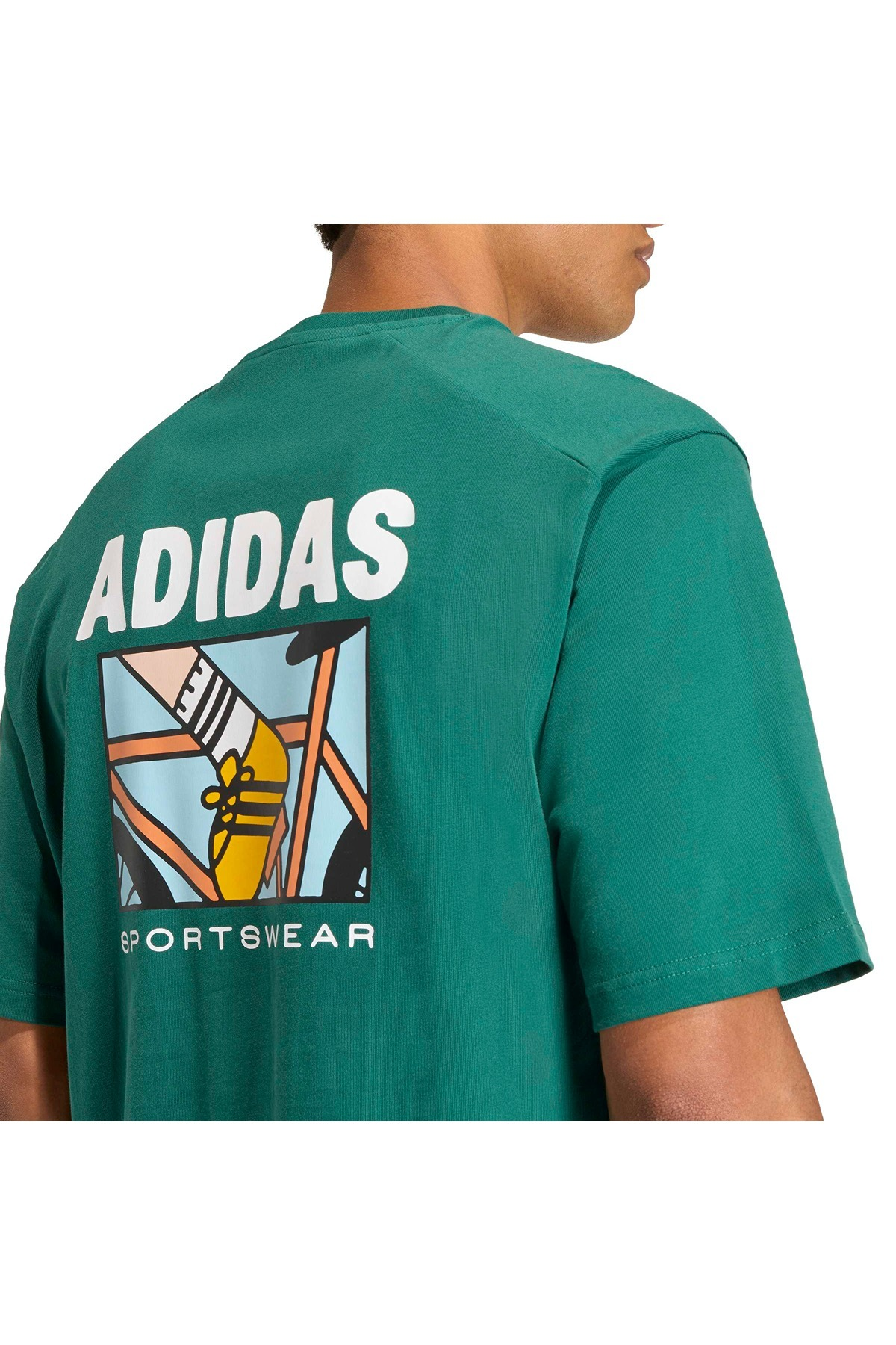 adidas M ANI POP BK  T Erkek  Yeşil  T-shirt KE4339