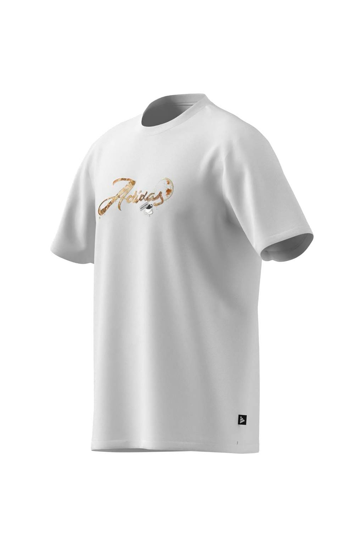 adidas M CAFE SCRIPT T Beyaz Erkek   T-shirt KB2503