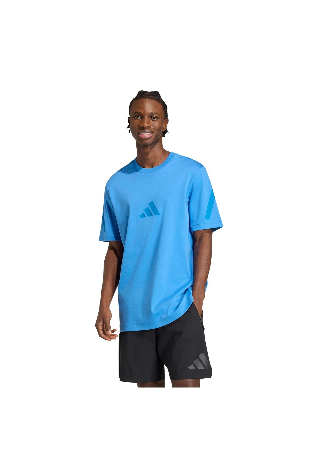 adidas M Z.N.E. TEE Mavi Erkek   T-shirt KE4697