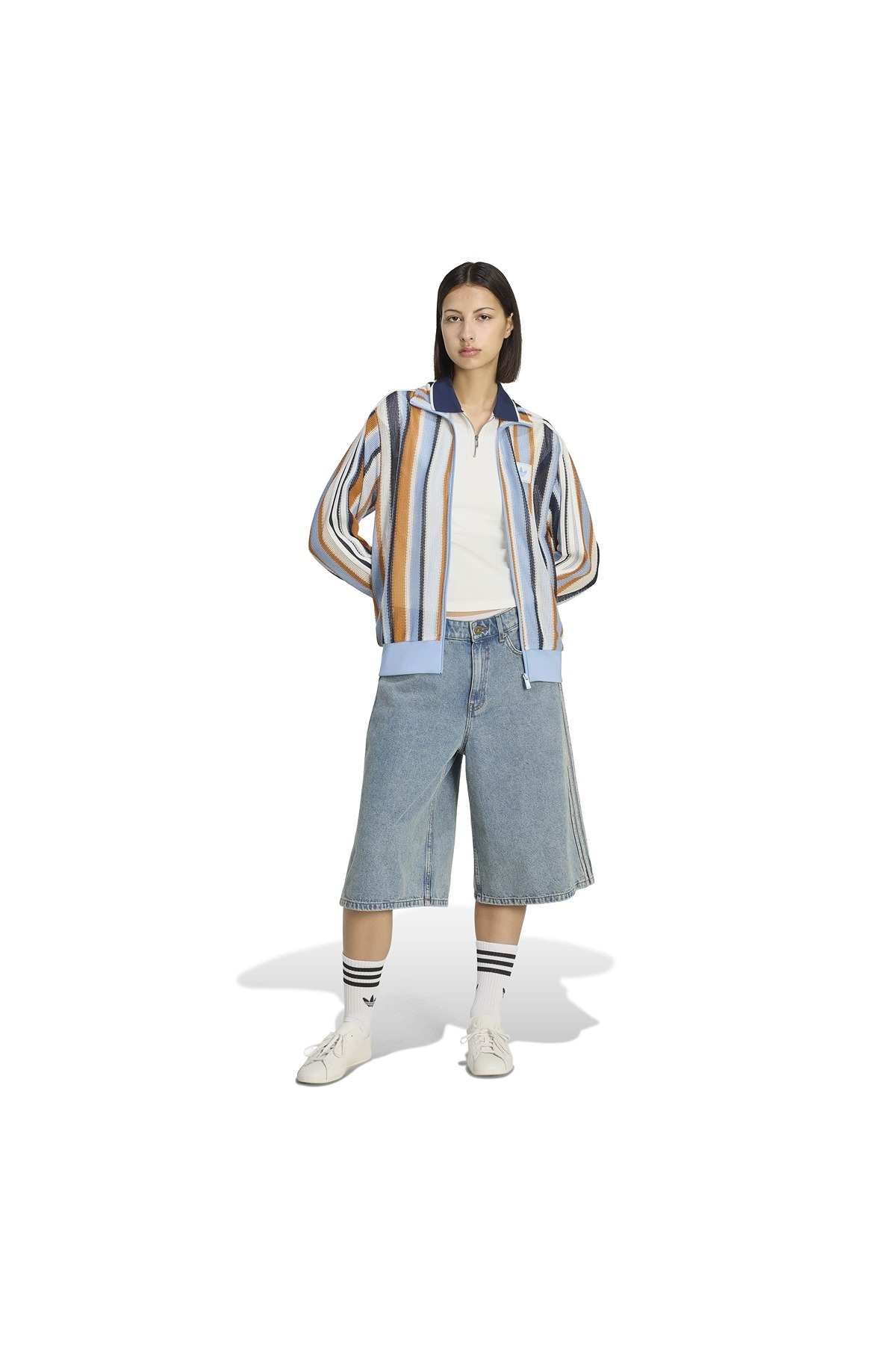 adidas Mavi  Kadın  Ceket KNIT FB TT KX9473