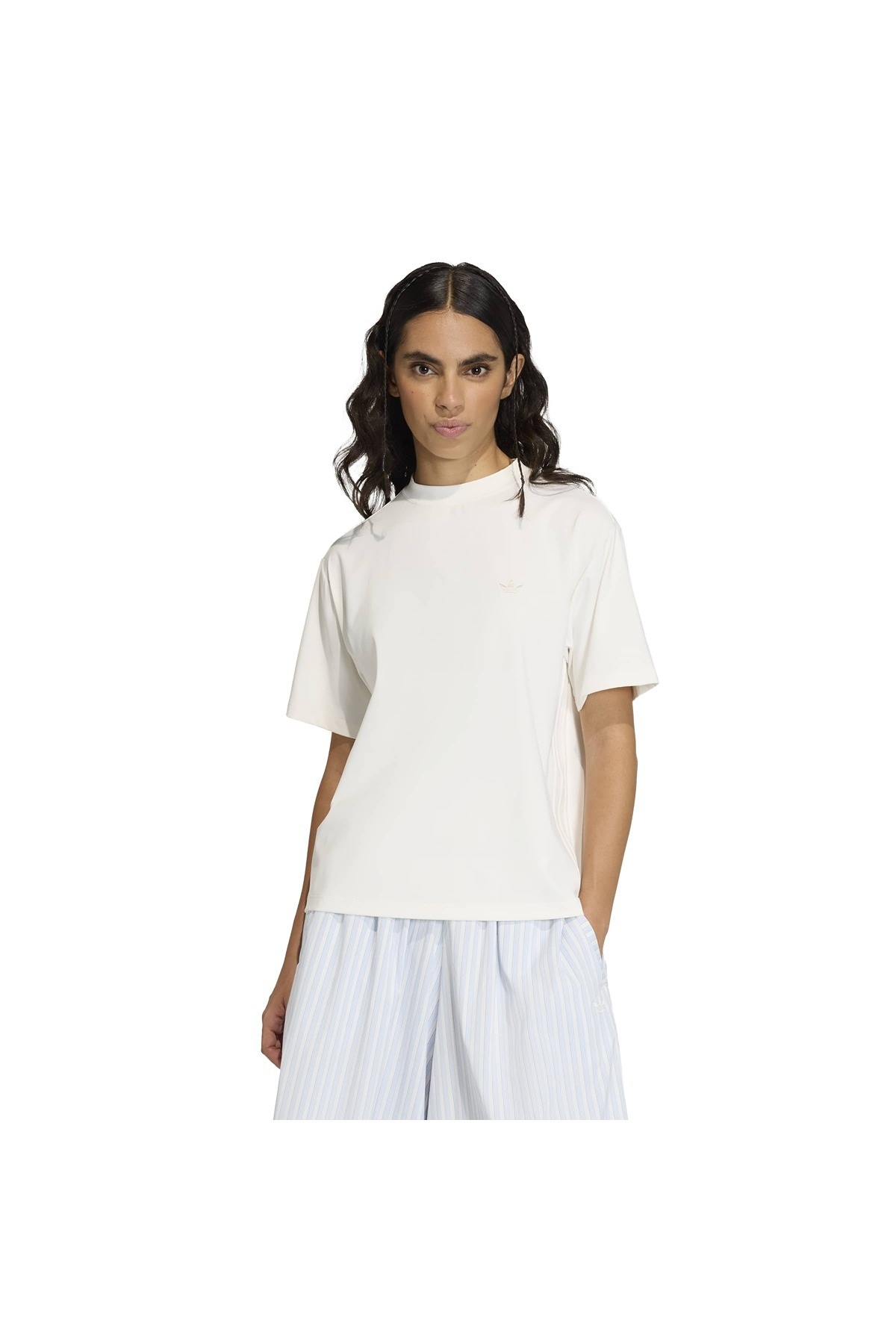 adidas P ESS T Kadın  Beyaz  T-shirt KC8856