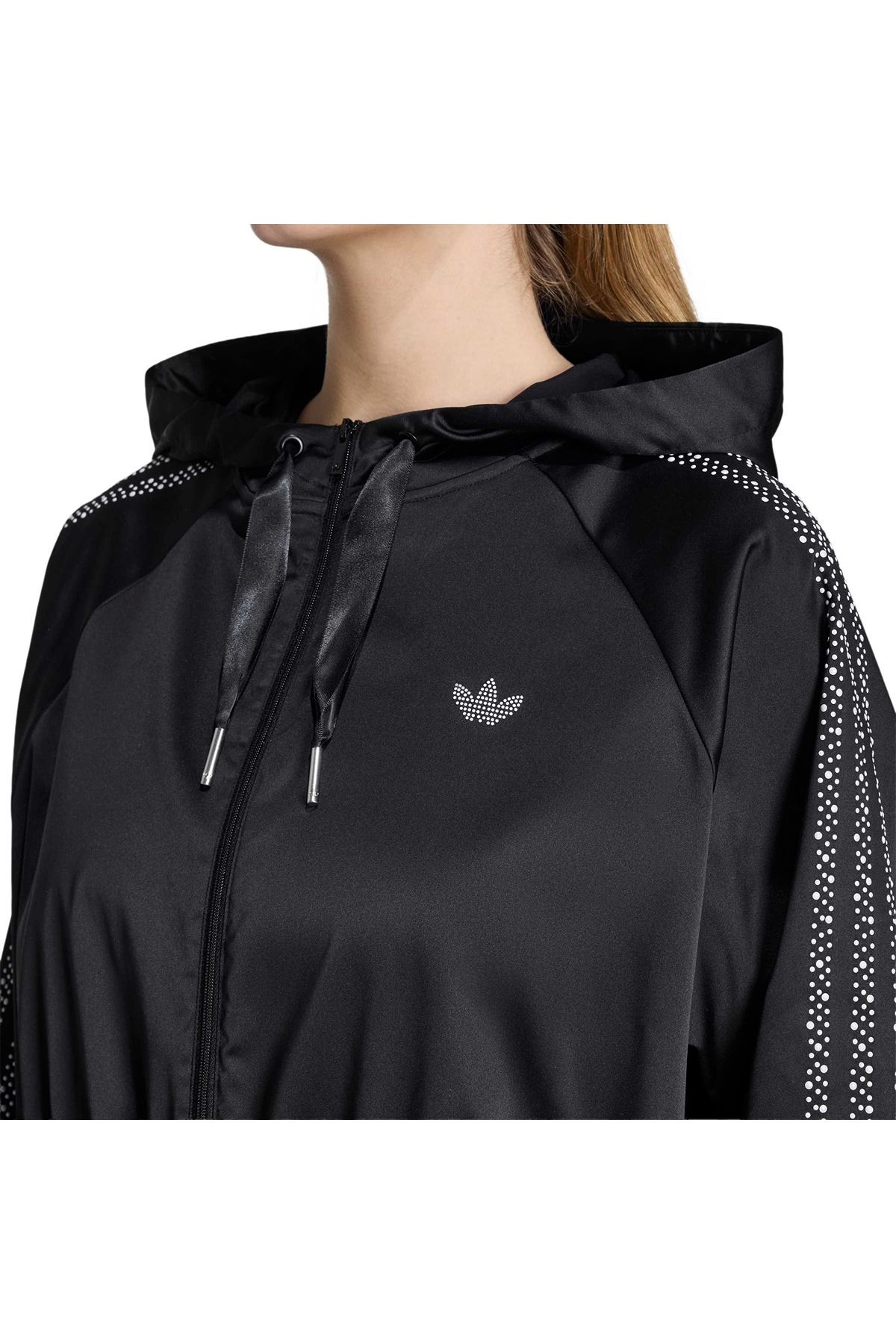 adidas PEARL HOODIE Kadın  Siyah  Sweatshirt KC7864