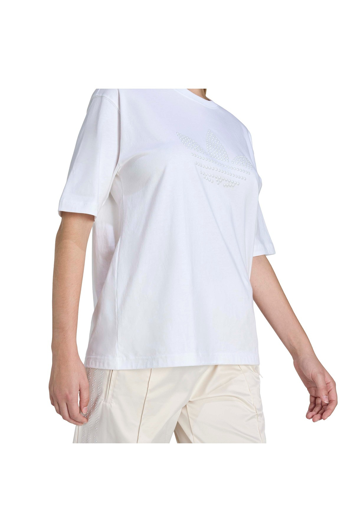 adidas PEARL TEE Kadın  Beyaz  T-shirt KE3428