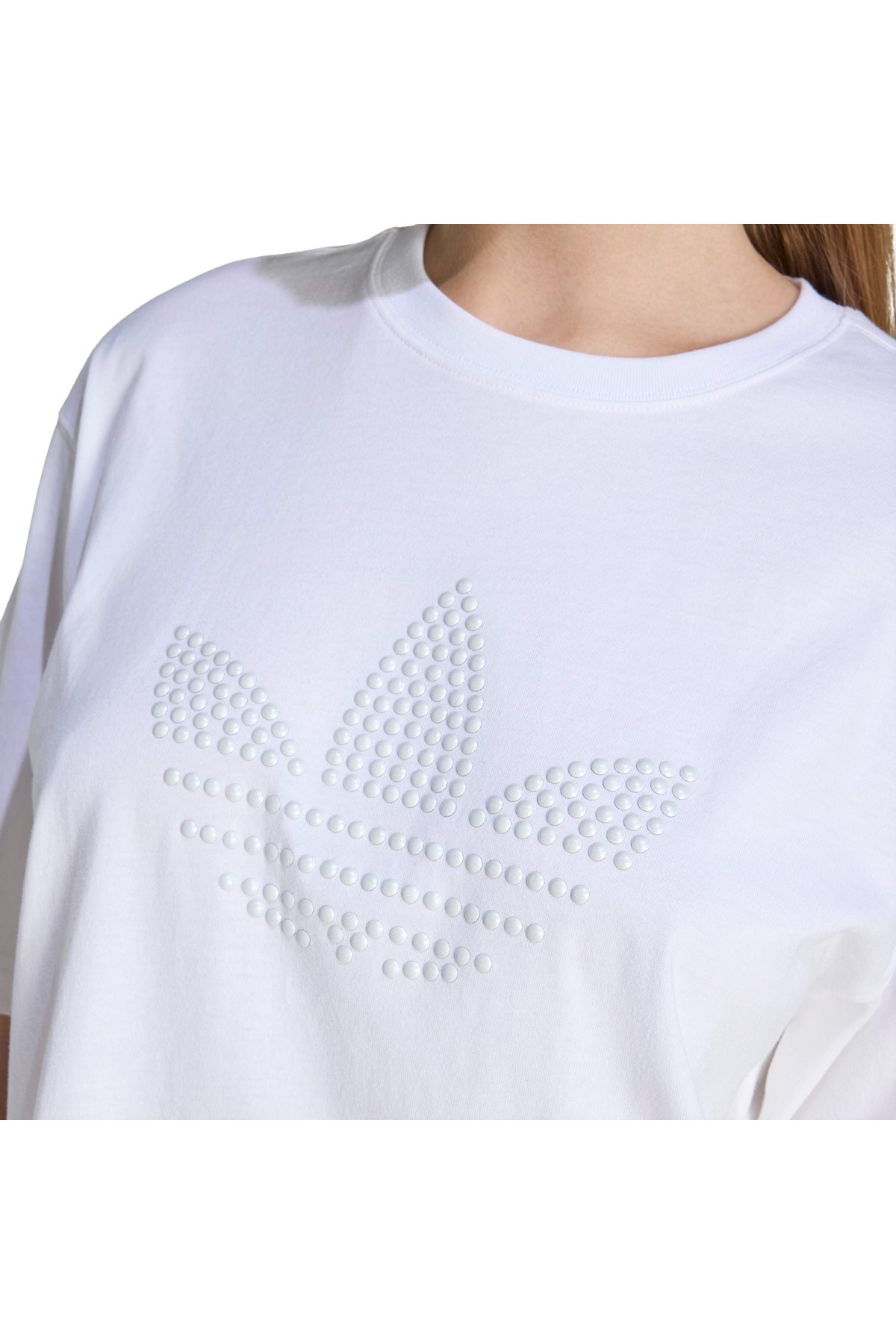 adidas PEARL TEE Kadın  Beyaz  T-shirt KE3428