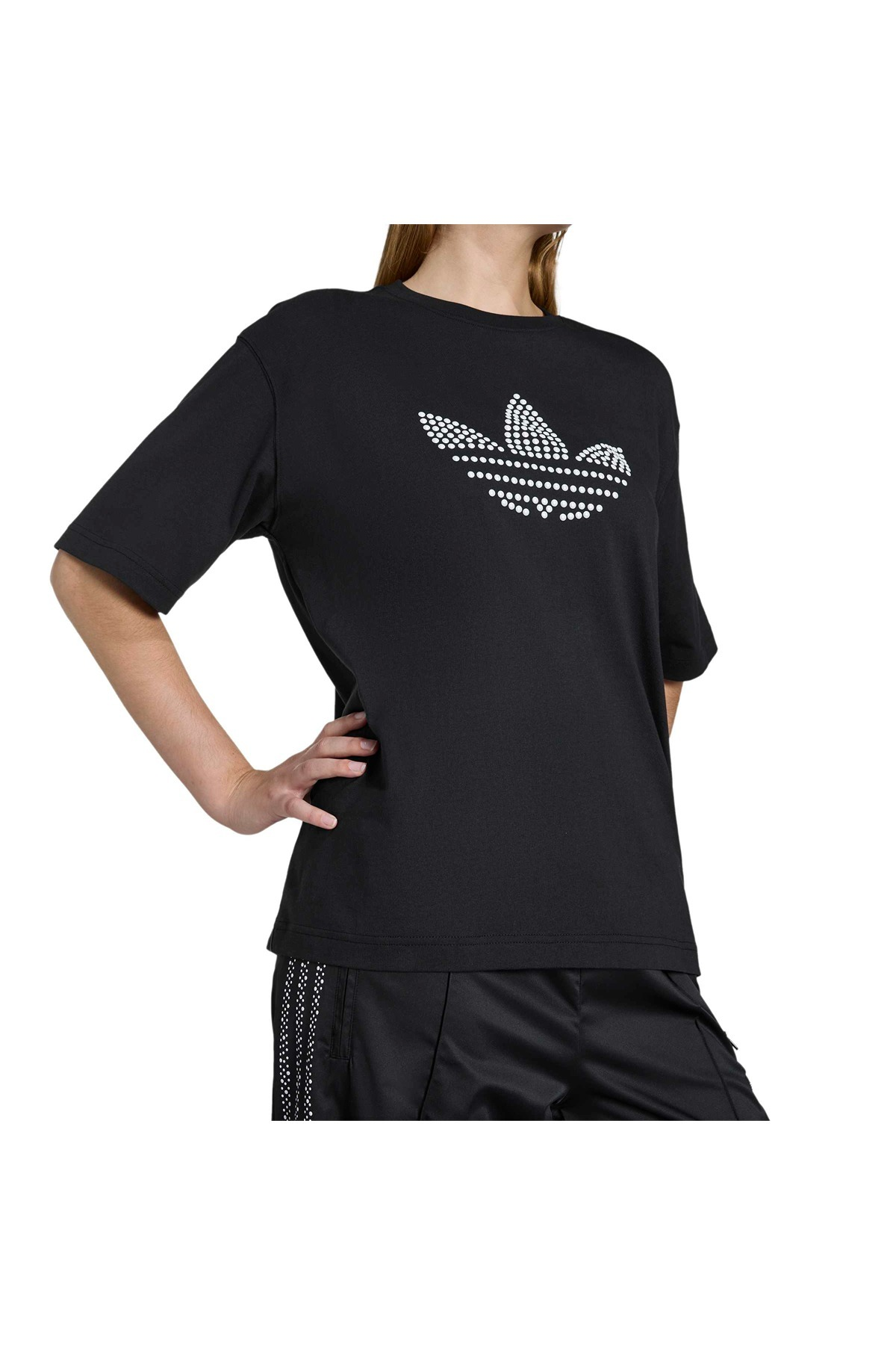 adidas PEARL TEE Kadın  Siyah  T-shirt KC7861