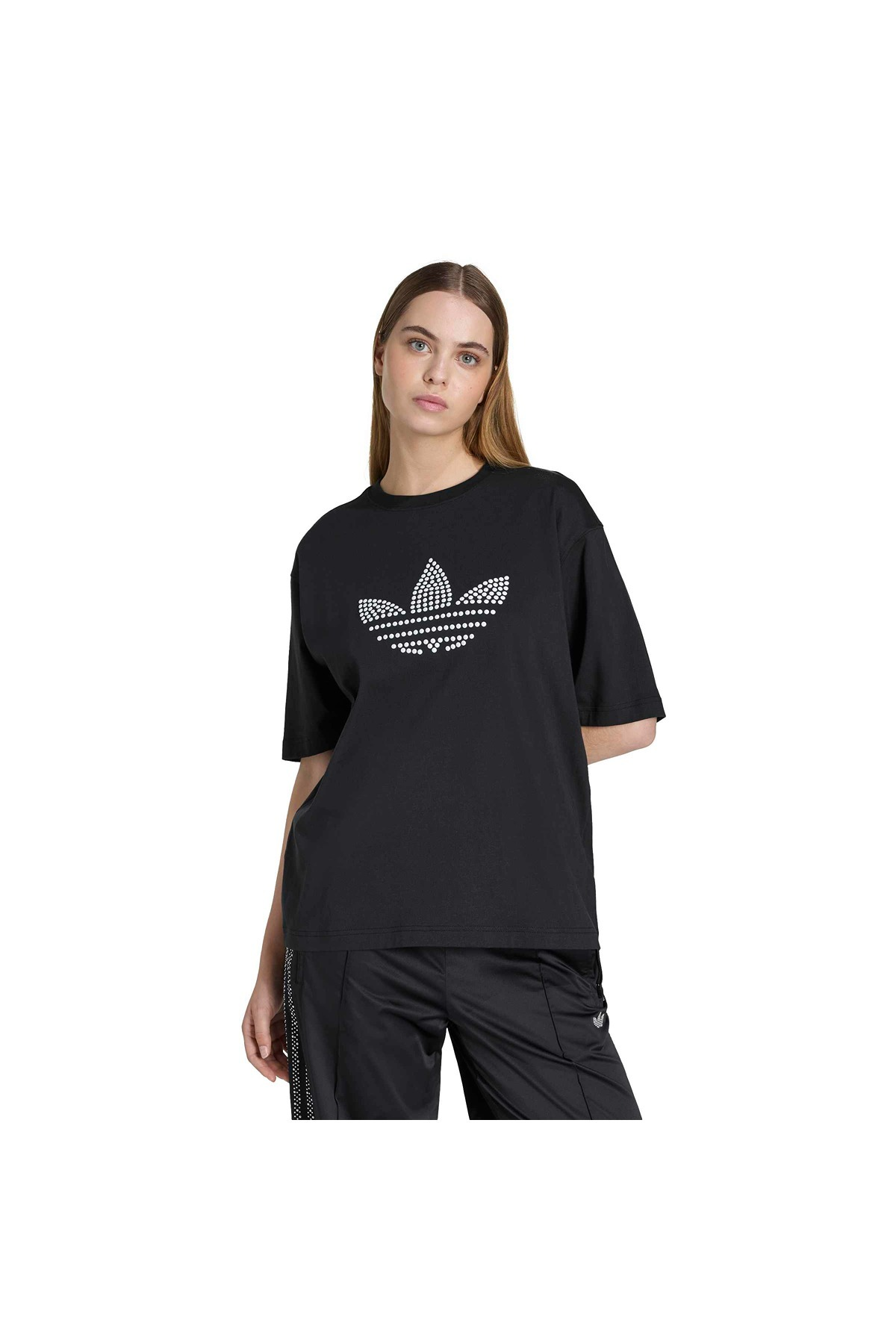 adidas PEARL TEE Kadın  Siyah  T-shirt KC7861
