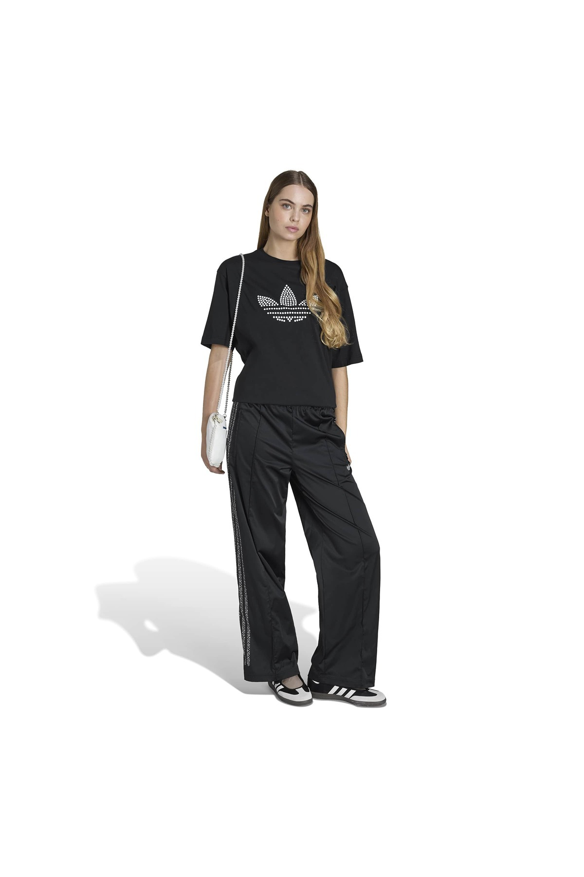 adidas PEARL TEE Kadın  Siyah  T-shirt KC7861