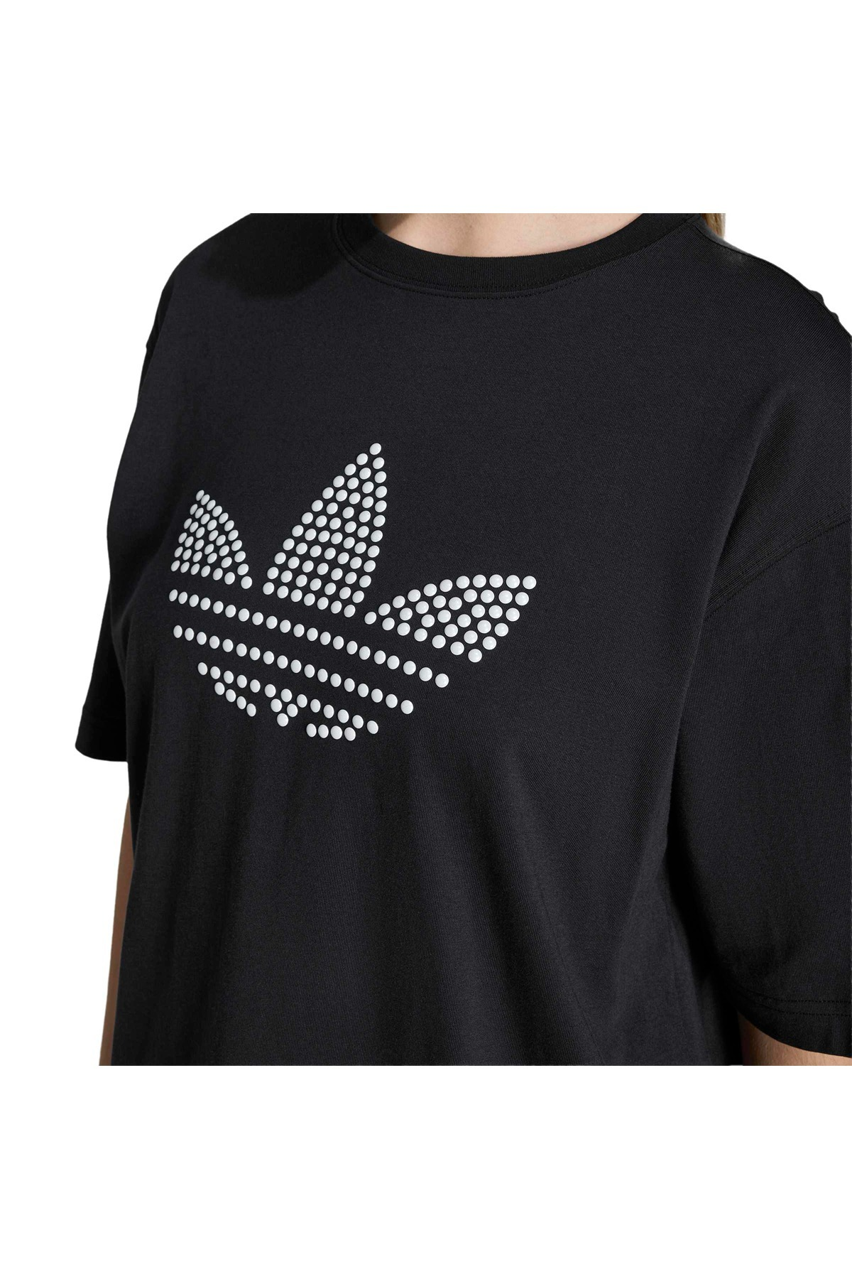 adidas PEARL TEE Kadın  Siyah  T-shirt KC7861