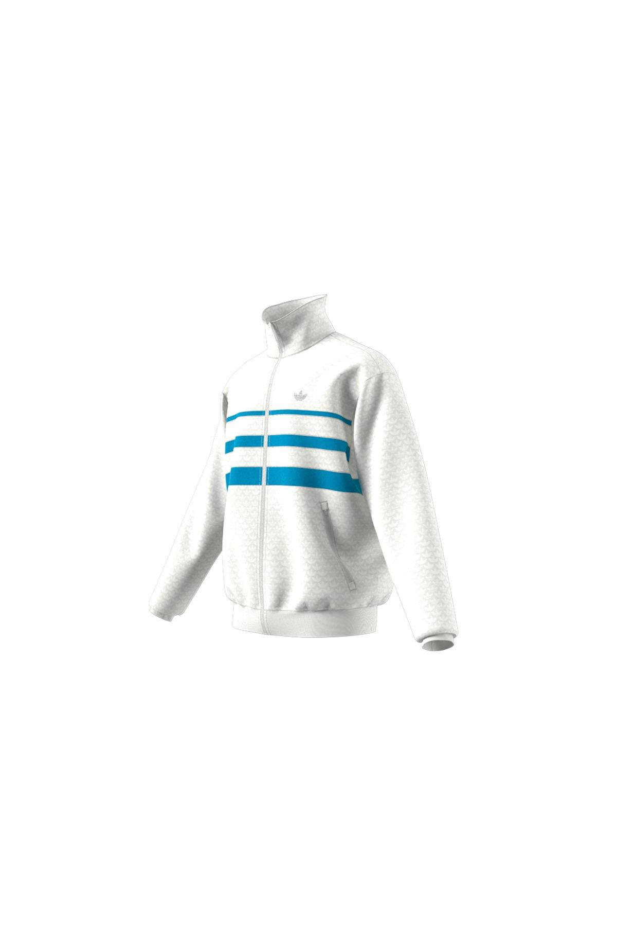 adidas Q12 MONOGRAM T Erkek  Beyaz  T-shirt JP4420