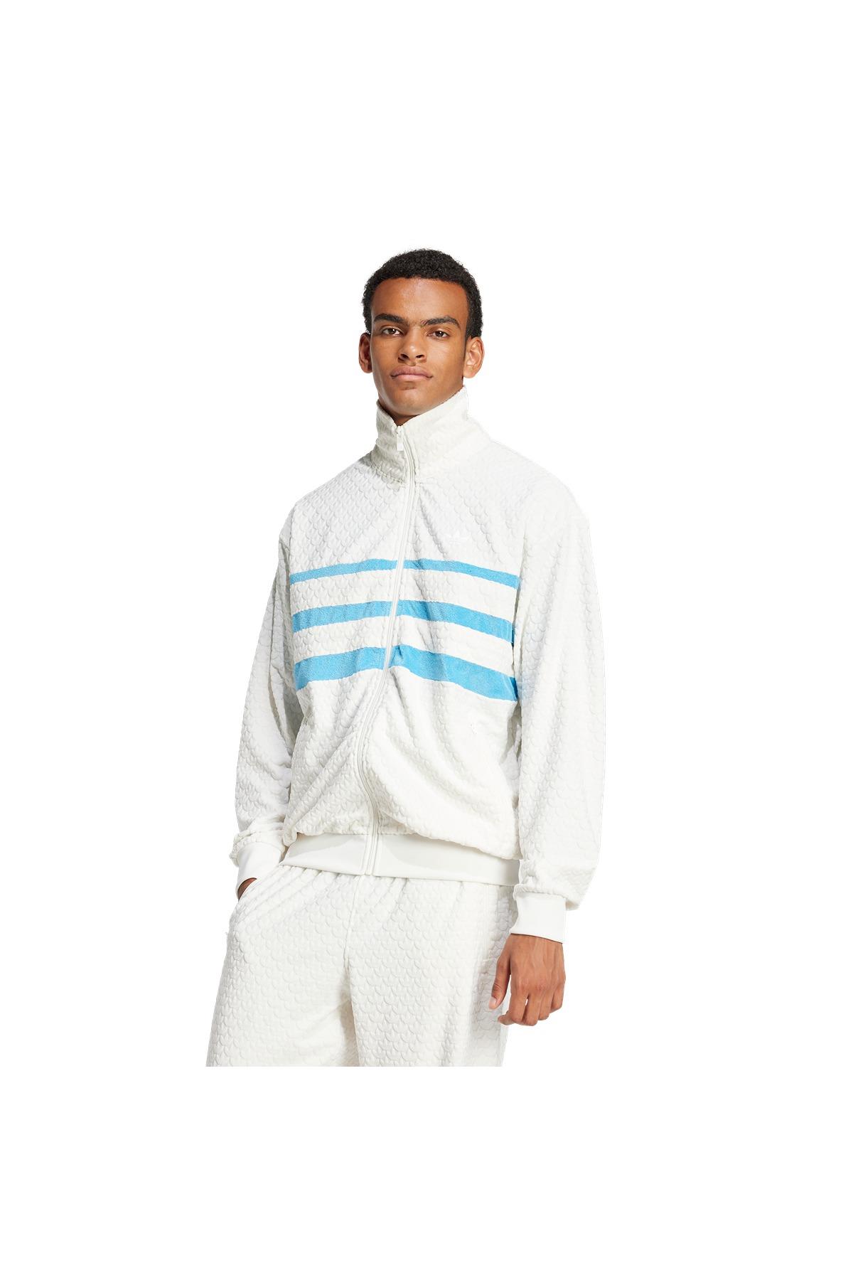 adidas Q12 MONOGRAM T Erkek  Beyaz  T-shirt JP4420