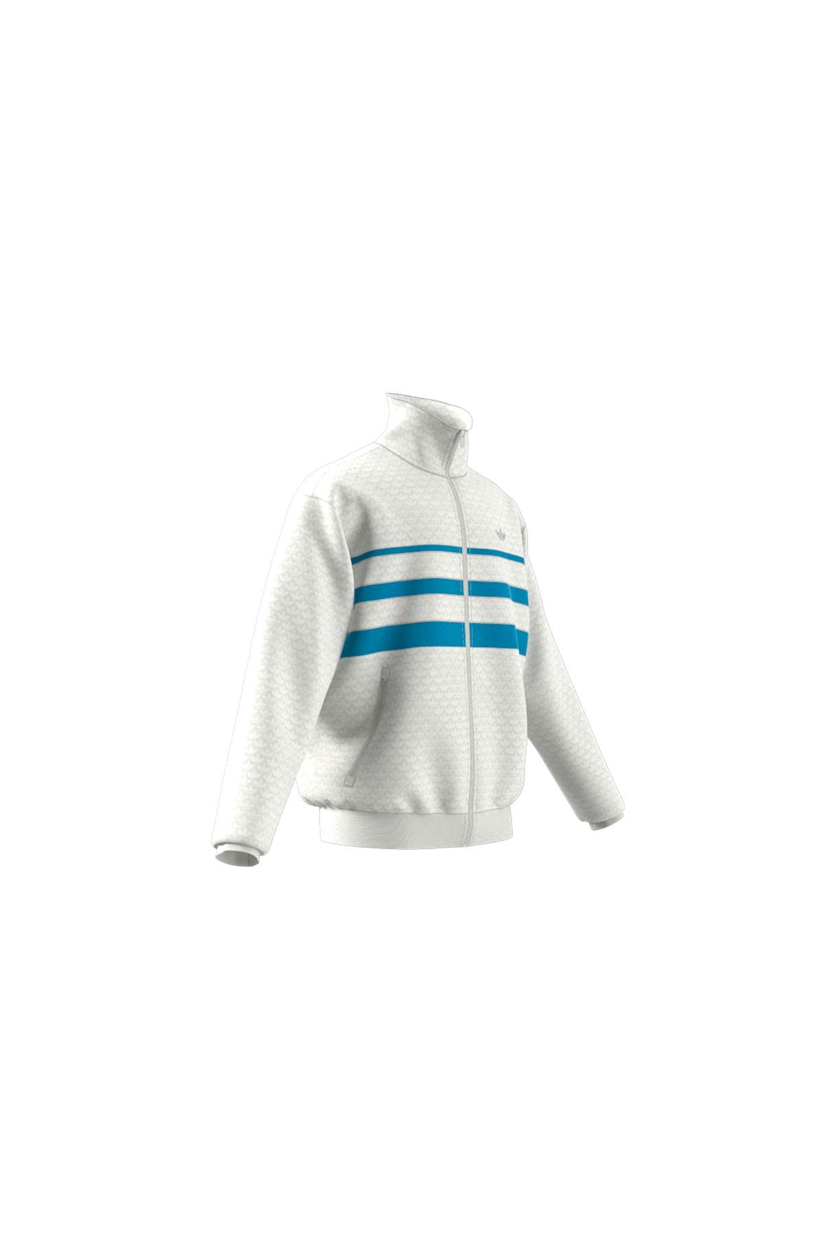 adidas Q12 MONOGRAM T Erkek  Beyaz  T-shirt JP4420