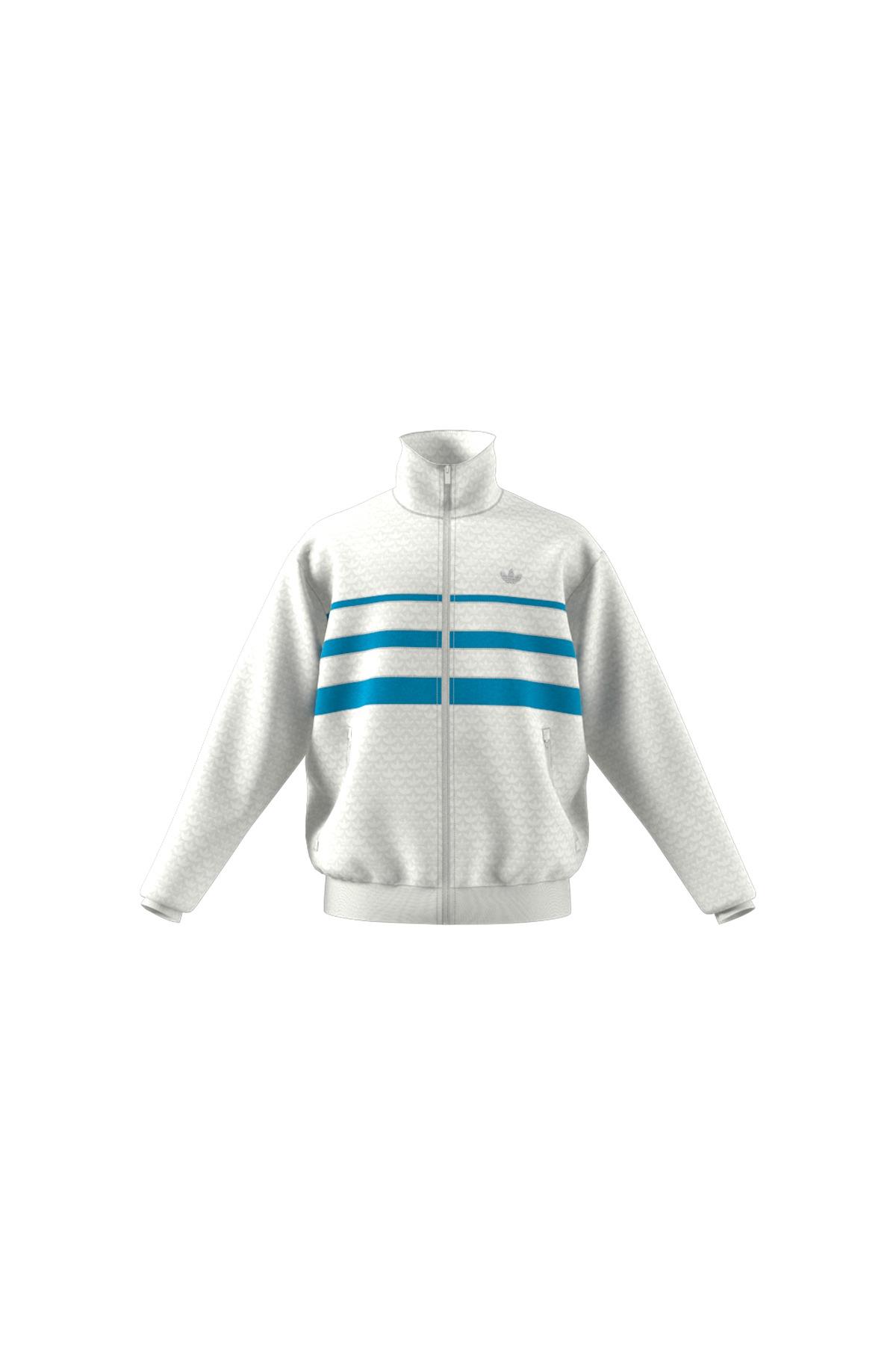 adidas Q12 MONOGRAM T Erkek  Beyaz  T-shirt JP4420