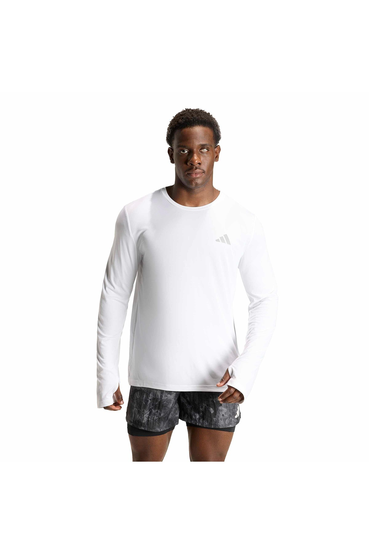 adidas Run Ess LS M Beyaz Erkek   Sweatshirt KE8425