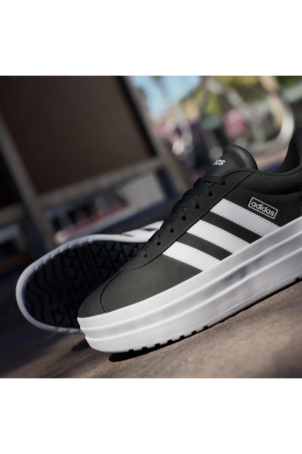 adidas Siyah Kadın   Yürüyüş Ayakkabısı VL COURT BOLD IH9995