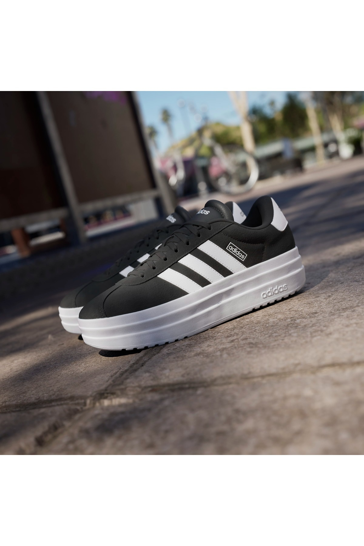 adidas Siyah Kadın   Yürüyüş Ayakkabısı VL COURT BOLD IH9995