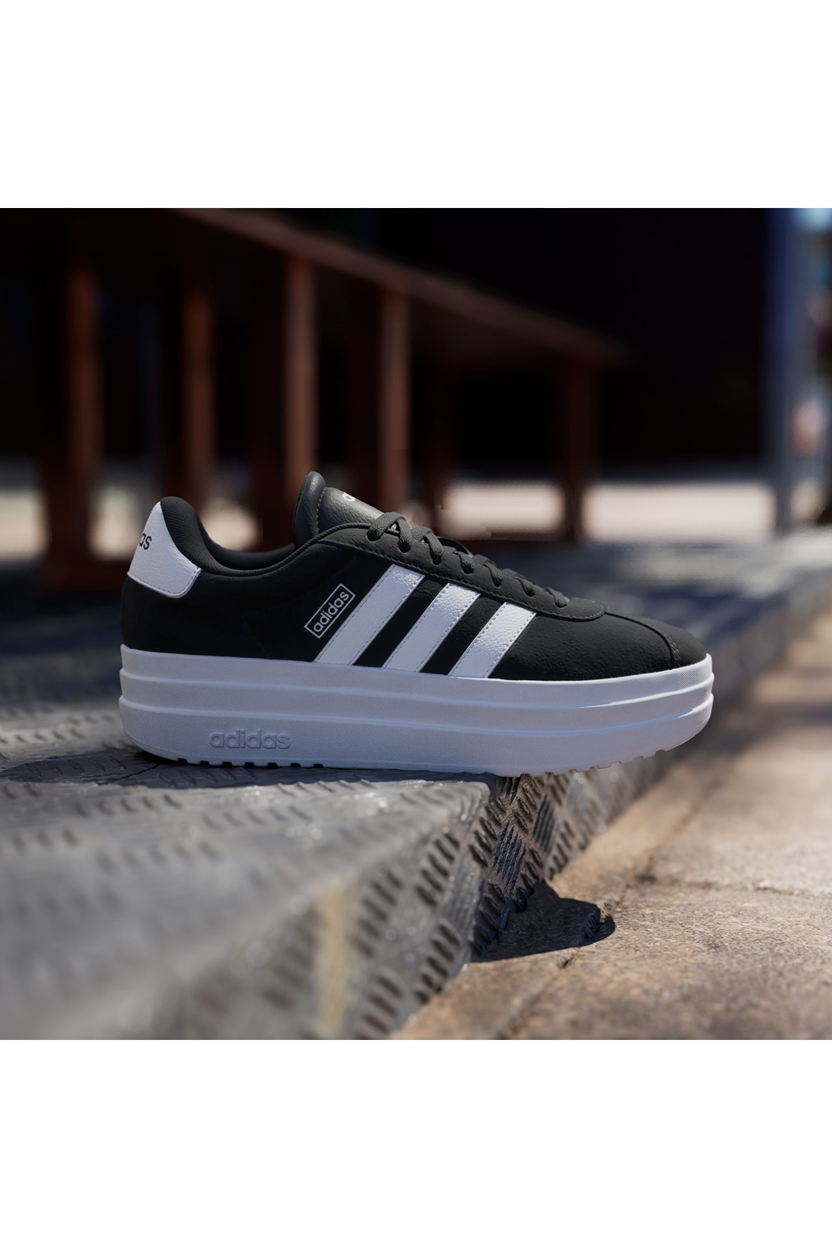 adidas Siyah Kadın   Yürüyüş Ayakkabısı VL COURT BOLD IH9995