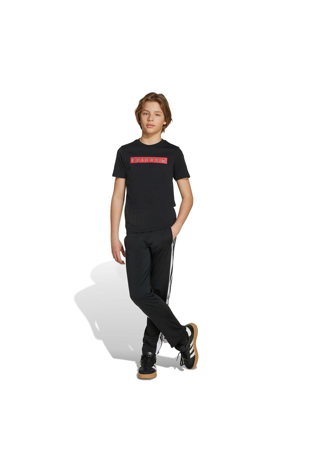 adidas Siyah Unisex Çocuk   T-shirt TEE JY2822