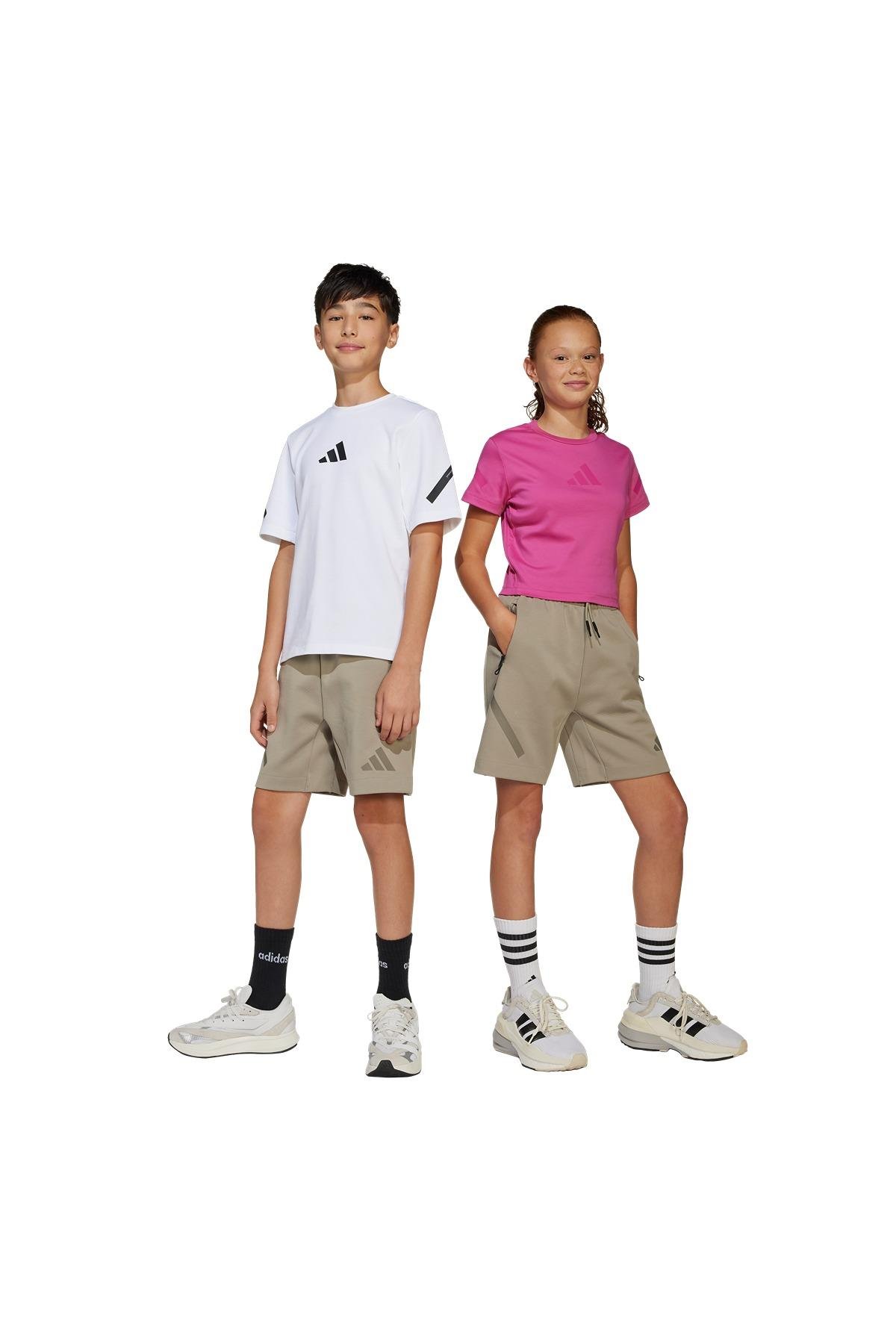 adidas Unisex  Bej  Şort J ZNE SHORTS JD0009