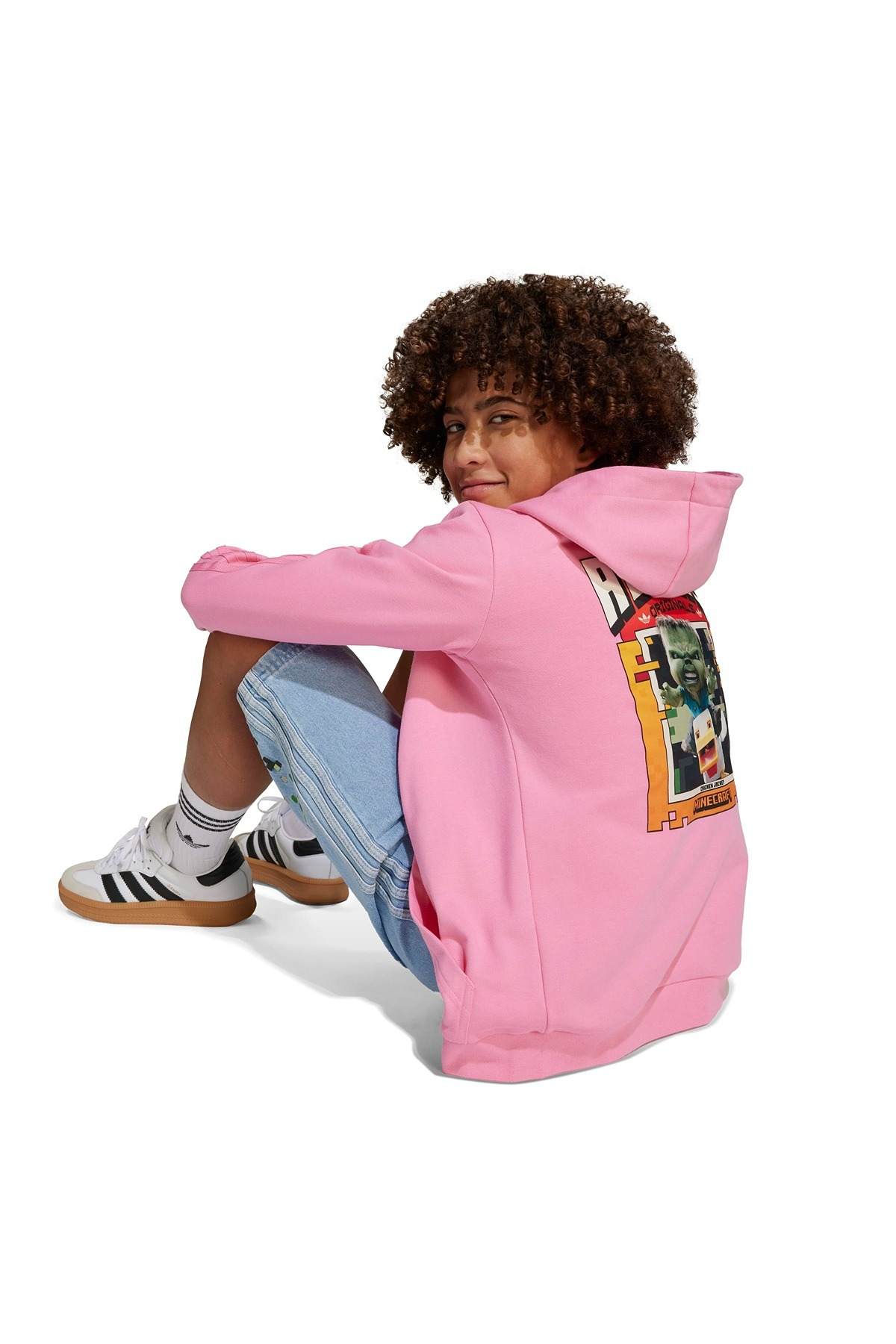 adidas Unisex Çocuk  Pembe  Sweatshirt GFX FZ HOODIE JZ9933