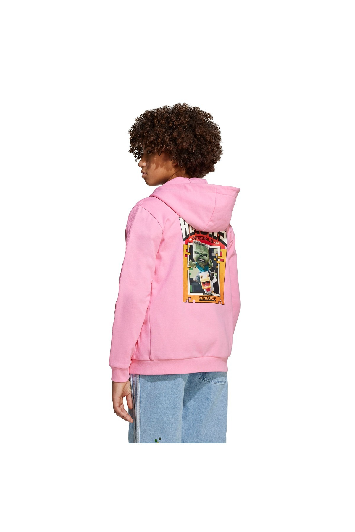 adidas Unisex Çocuk  Pembe  Sweatshirt GFX FZ HOODIE JZ9933