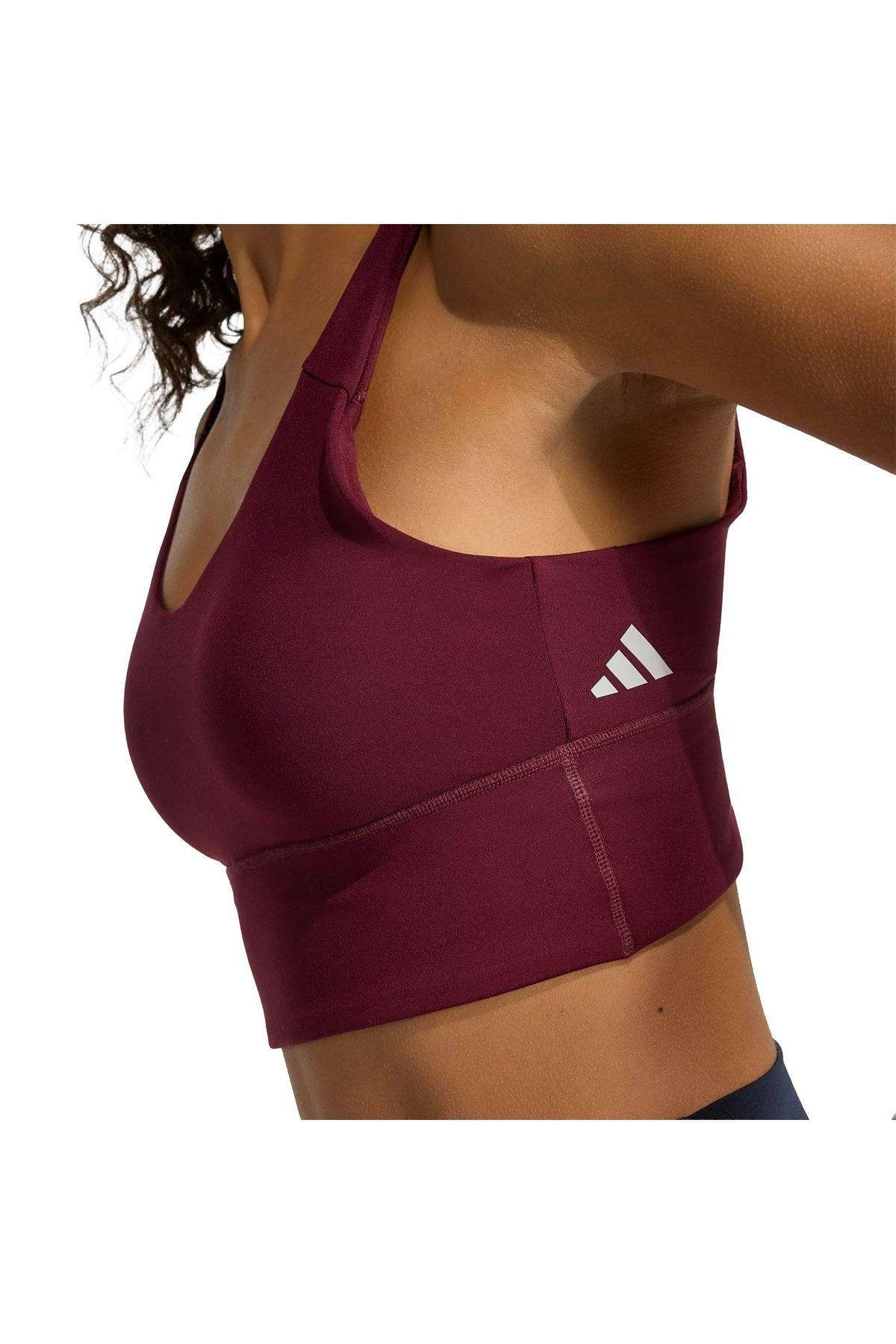 adidas W 3SS ESS MS Kadın  Bordo  Sporcu Sütyeni HZ0874
