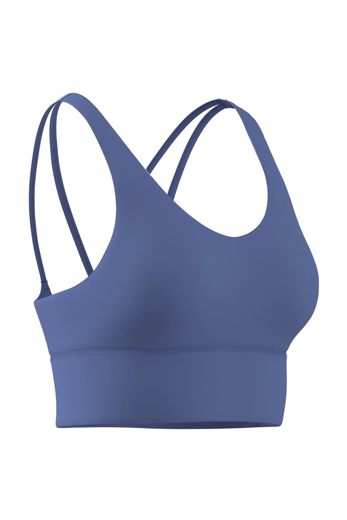 adidas W 3SS ESS MS Kadın  Mavi  Sporcu Sütyeni HZ0873