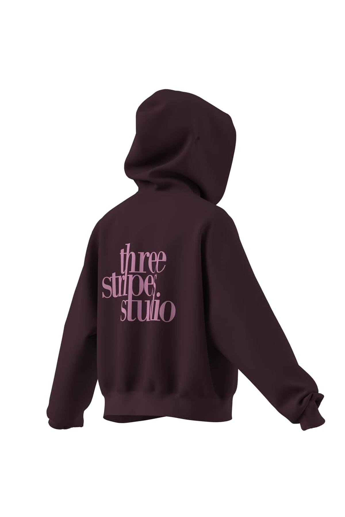 adidas W 3SS FL HD2 Kadın  Bordo  Sweatshirt HZ0855