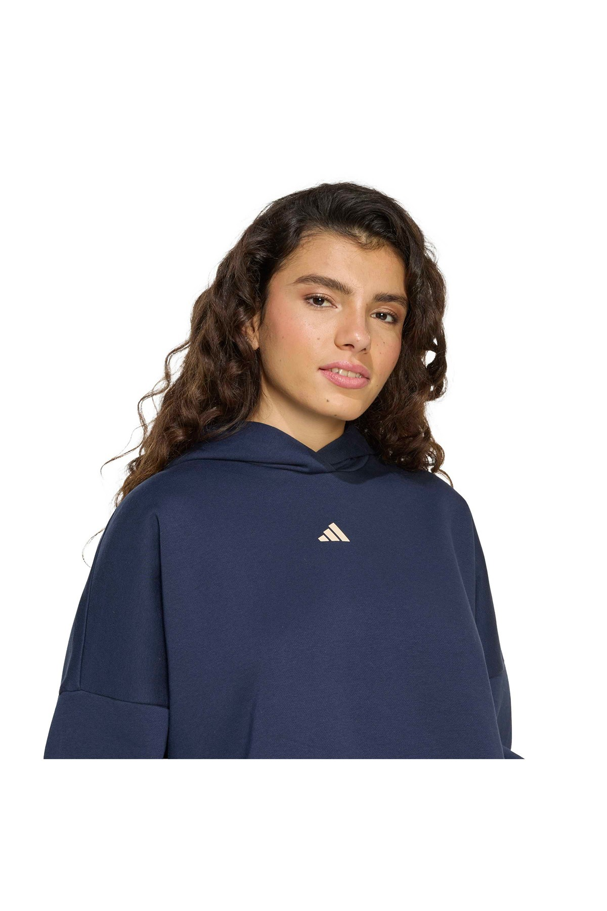 adidas W 3SS FL HD2 Kadın  Mavi  Sweatshirt HZ0856