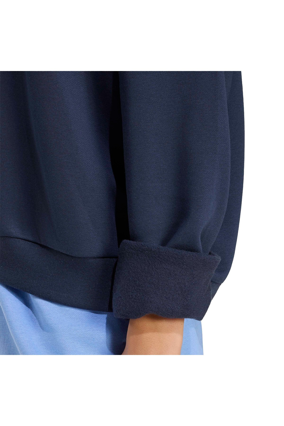 adidas W 3SS FL HD2 Kadın  Mavi  Sweatshirt HZ0856