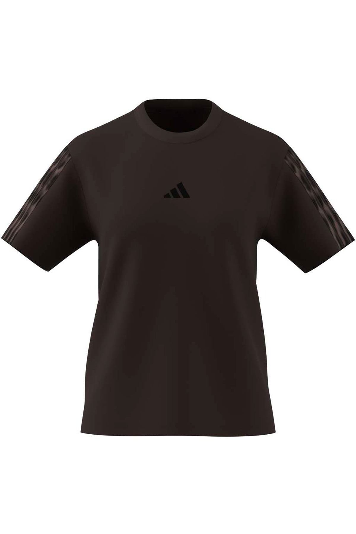 adidas W AOP 3S T INF Kahverengi Kadın   T-shirt KE8830