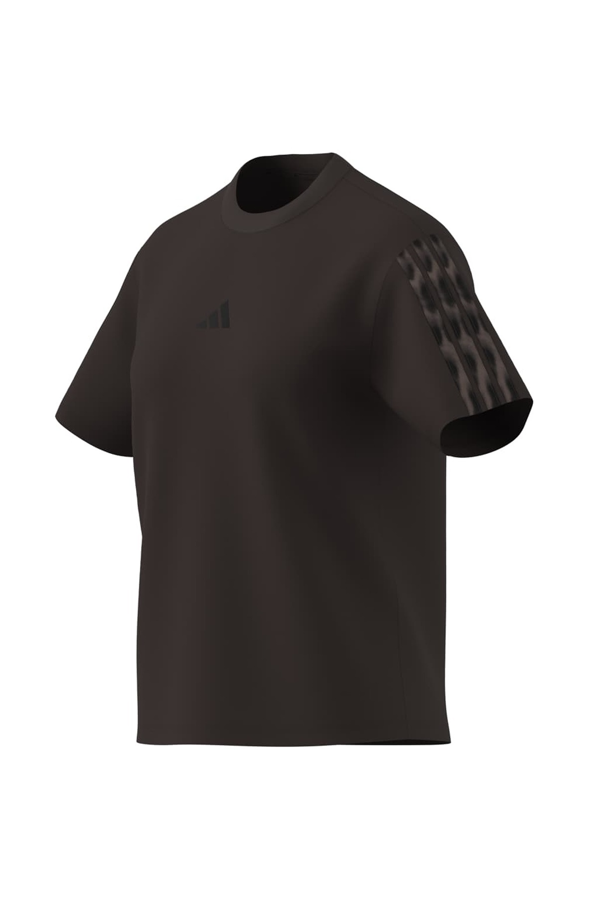 adidas W AOP 3S T INF Kahverengi Kadın   T-shirt KE8830