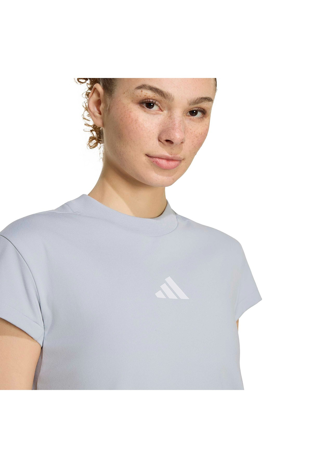 adidas W Z.N.E. BB TEE Kadın  Gri  T-shirt KC7741
