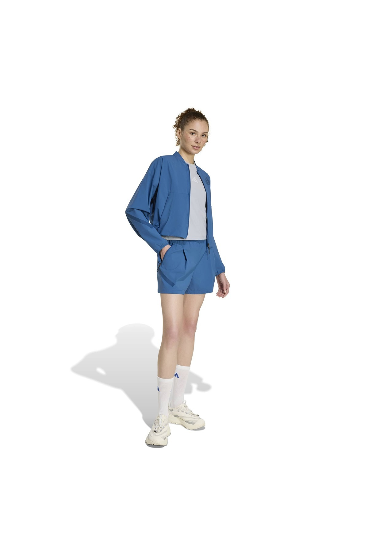 adidas W Z.N.E. WV SH Kadın  Mavi  Şort KF0579