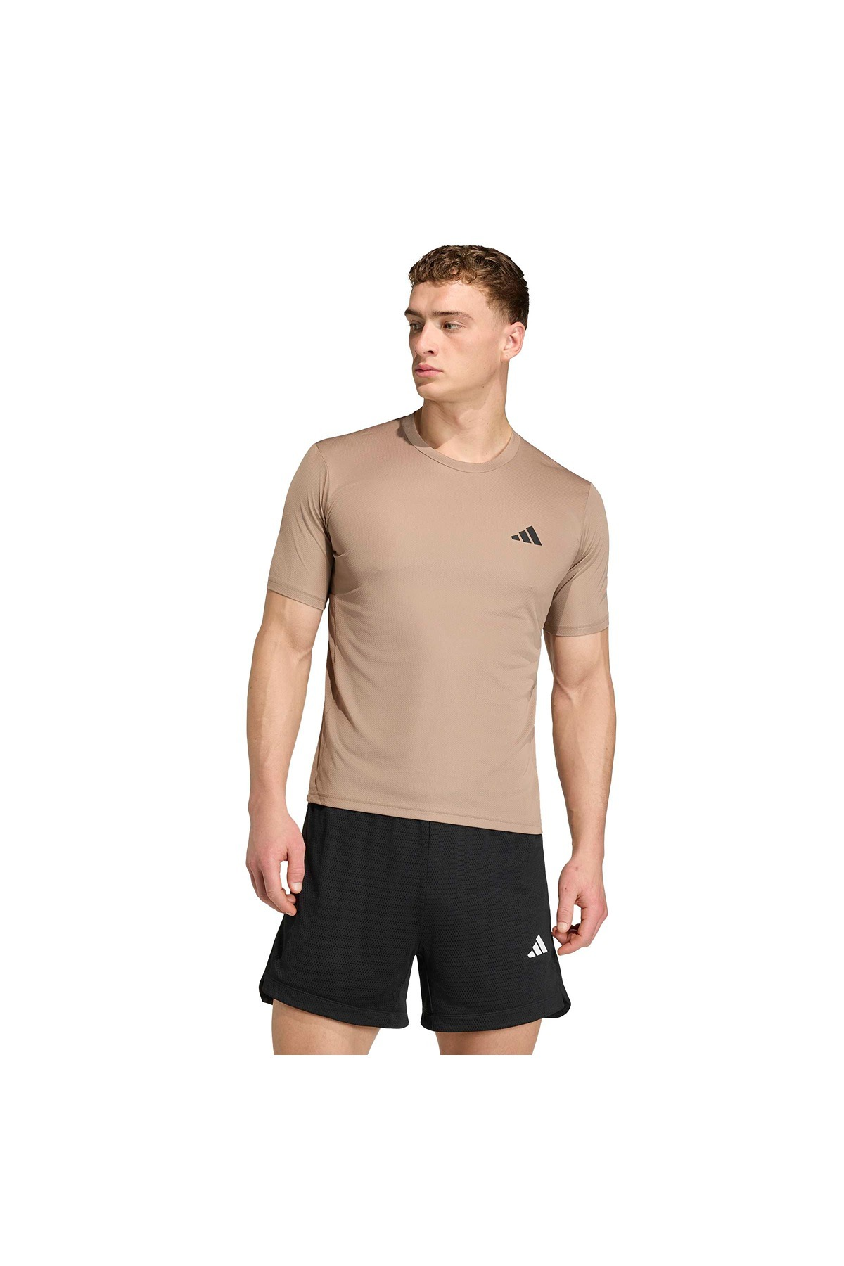 adidas WE BAS T Kahverengi Erkek   T-shirt KD5464